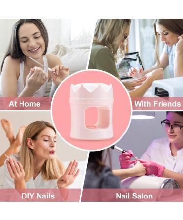 Mini UV Nail Lamp - Dual Light Source, Type-C Powered, Quick Drying - On-The-Go Nail Art (White+Pink) - Buy Online on GoSupps.com