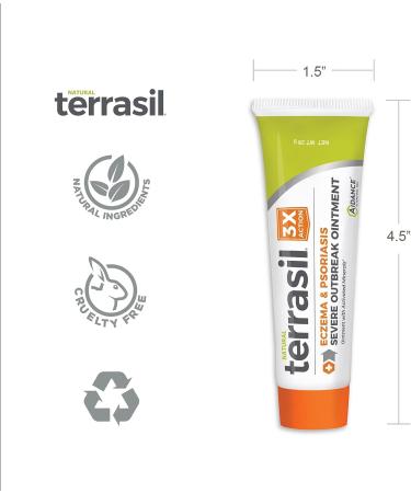 Terrasil Eczema and Psoriasis Cream | Calendula & Natural Ingredients | Eczema Relief for Severe Outbreaks | Soothes Rashes & Rosacea | Repairs Dry, Itchy Skin | 28g - Buy Online on GoSupps.com