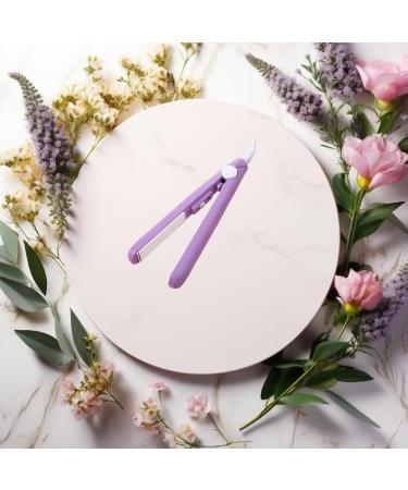 1 Pc Mini Hair Curler - Ceramic 2 in 1 Curler & Straightener for Short & Fine Hair - 1/2 Inch Barrel - Compact & Portable (Purple - Buy Online on GoSupps.com