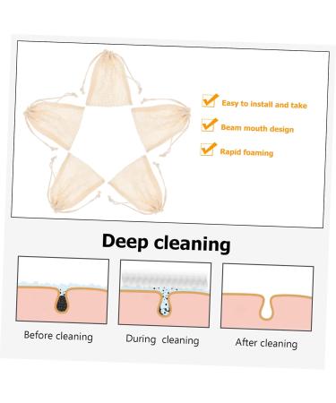 Beaupretty 15 Pcs Cotton Soap Storage Bags - Mesh Scrubber & Facial Cleaning Foam Pouch for Travel & Bath | Eco-Friendly Soap Saver Tools - Buy Online on GoSupps.com