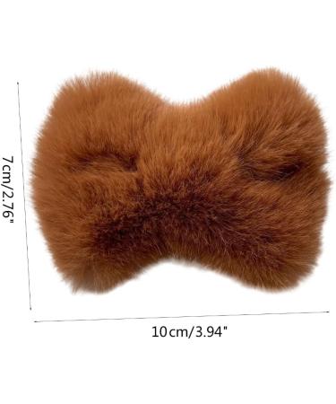 Limtula Plush Bowknot Shape Hairpins Hot Girls Bowknot Hair Clip Carnival Photography Hair Clip for Woman Ponytail Hair Clip Bean paste color - Buy Online on GoSupps.com