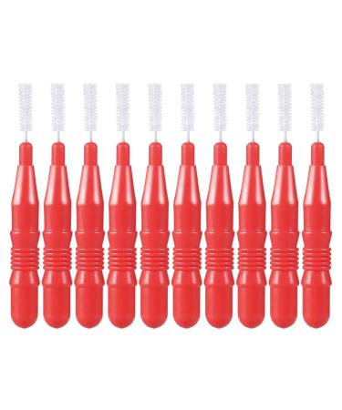 Milists 50 pieces of interdental brushes toothpicks dental floss dental hygiene cleaning brush oral care dental floss tool 3 mm red