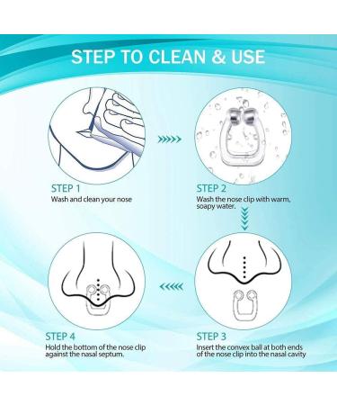 Clipple Anti Snoring Devices - Silicone Magnetic Stop Snoring Nose Clips (4 PCS) - Buy Online on GoSupps.com