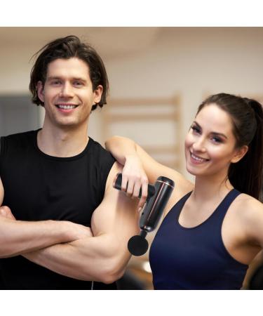 Wireless Fascia Gun - Percussion Massage Device for Muscle Relief | Personal Muscle Massager Fitness Tool Cervical Massage - Compact & Portable Black - Buy Online on GoSupps.com