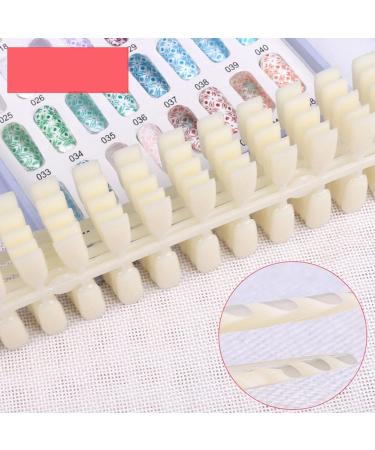 Gel Polish Color Sample Display Book Chart Nail Art Manicure Practice Tool with 5 Sheets for Nail Beauty Salon 120 Squares - Buy Online on GoSupps.com