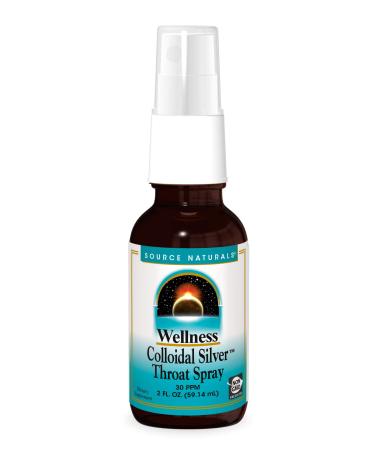 Source Naturals Wellness Colloidal Silver Throat Spray 30 PPM 2 fl oz (59.14 ml)