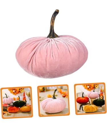 Zerodeko Fabric Pumpkin Ornament Decor Simulation Realistic Pumpkin Faux Pumpkin Artificial Realistic Pumpkin Fall Harvest Fake Pumpkin False Pumpkin Pp Cotton Reward Autumn Pink 18X17CM - Buy Online on GoSupps.com