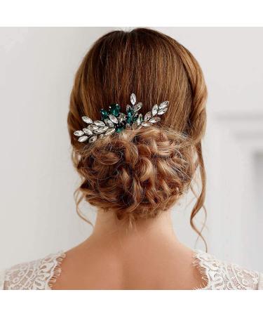 Yean Crystal Bride Wedding Hair Comb - Silver Bridal Hair Accessories for Women - Buy Online on GoSupps.com