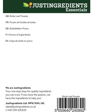 JustIngredients Essential Boldo Leaf Powder 250 g - Pack of 3 - Buy Online on GoSupps.com