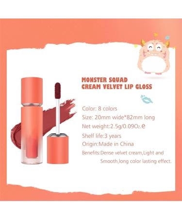  IOIUSKKU IOIUSKKU 2.5g Matte Lip Gloss Waterproof Lip Gloss Makeup Accessories Girlfriend Type 4 - Buy Online on GoSupps.com