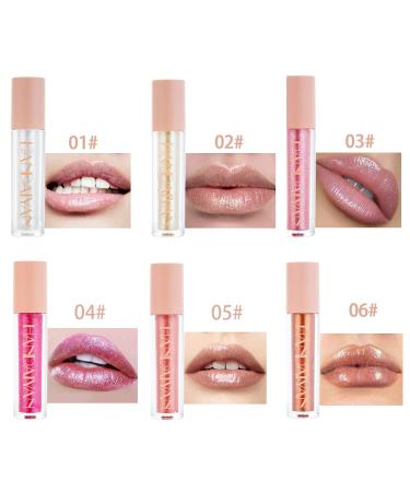 YOUNG VISION 6 Colors Shimmer & Glitter Lip Gloss Set - Perfect Gift for Women/Girls - Buy Online on GoSupps.com