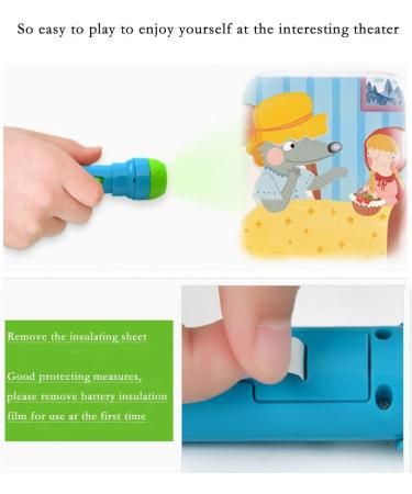 Pueri Projector Flashlight for Kids - 4 Educational Stories | Best Toys for Learning & Fun - Buy Online on GoSupps.com