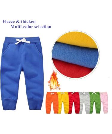 CuteOn Kids Elastic Waist Cotton Warm Trousers in Blue | 1-5 Years - Buy Online on GoSupps.com