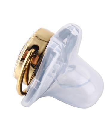 Luxury Black Pacifier with Name Initials & Chain Clips for Babies 0-18 Months | Bling Dummy & Accessories - Buy Online on GoSupps.com