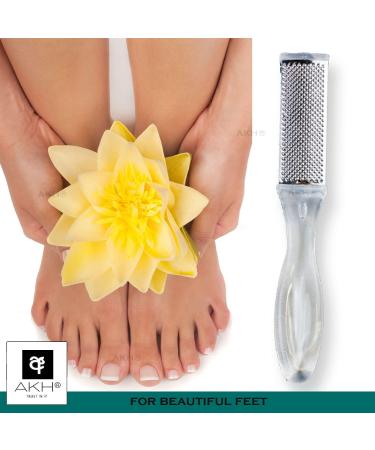 AKH Pedicure File | Stainless Steel Pedicure Foot File | Double-Sided Feet Exfoliator | Foot Rasp File | Hard Skin Remover | Pedicure Tool | Callus Remover and Foot Scrubber | for Dry Cracked Heels - Buy Online on GoSupps.com