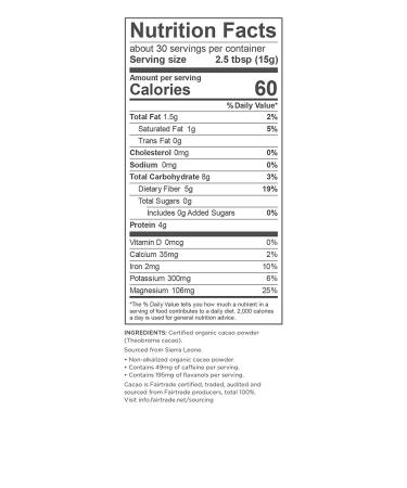 Buy Navitas Organics Organic Cacao Powder 16 oz - Premium Superfood for Baking & Smoothies - Buy Online on GoSupps.com