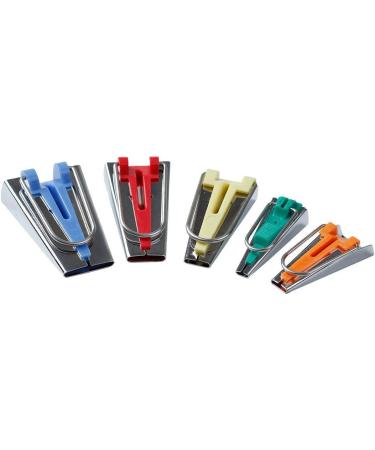 YEQIN Set of 5 Fabric Bias Tape Maker Tools - 6mm, 9mm, 12mm, 18mm, 25mm for DIY Fabric Sewing Quilting Bias Binding - Buy Online on GoSupps.com