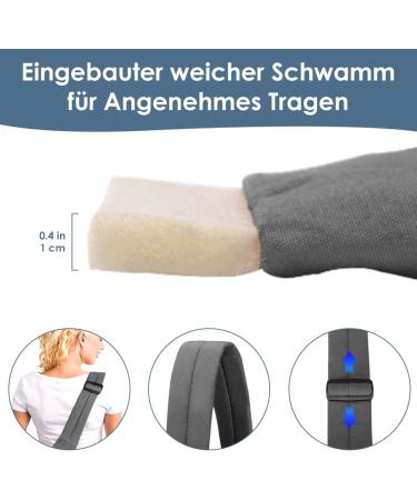 Slowton Dog Carrier Bag - Adjustable Padded Shoulder Strap & Front Pocket for Outdoor Walks | Gray - Fits Pets 4.1-6.8kg - Buy Online on GoSupps.com