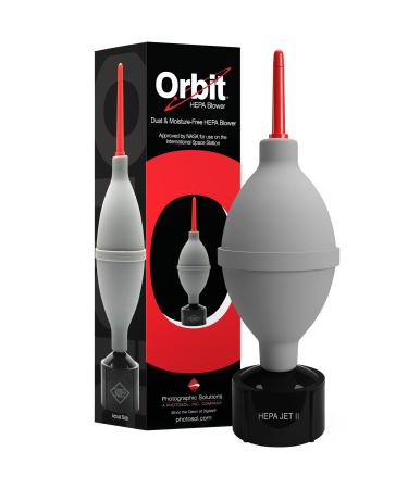 Orbit Blower with HEPA Filter - Air Blower Camera and Lens Cleaner - Camera Sensor Blower - for All Cameras, Sensors, Electronics and Sensitive Equipment - Dust Free Air Blower.
