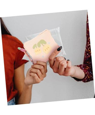 Bestonzon 2 PCS Napkin Storage Bag & Maxi Pad Organizer for Women - Cute Handbag Inserts 15.5x15.5cm - Buy Online on GoSupps.com