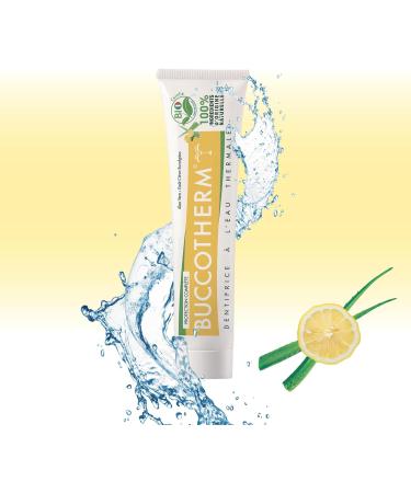  Buccotherm BUCCOTHERM | Full Protection Toothpaste Lemon Eucalyptus Taste | Certified Organic | Soothes Gums | Protects | Remineralizing | 100% Natural Ingredients | Pack of 3 x 75 ml - Buy Online on GoSupps.com