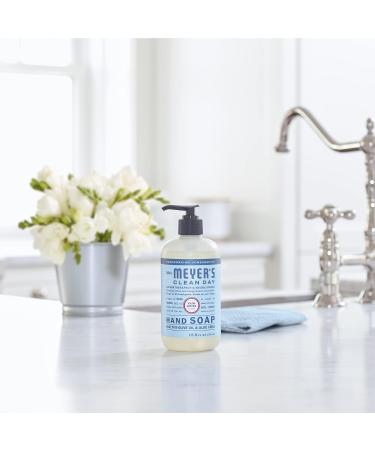 Mrs. Meyer's Clean Day Liquid Hand Soap Cruelty Free and Biodegradable Hand Wash Made with Essential Oils Rain Water Scent 370 ml Soap Pump Bottle - Buy Online on GoSupps.com