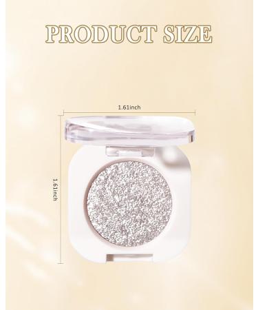 Buy Moonlight 01# Single Matte Eyeshadow - Ultra-Fine High Pigment Off White Nude Palette for Long-Lasting Korean Eye Makeup - Buy Online on GoSupps.com