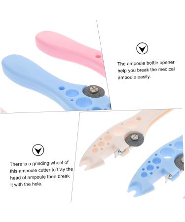 Hemobllo 3pcs Ampoule Bottle Opener Tool Set - Glass Vial Breaker & Grinding Wheel Accessories - 16.7X3.5cm Assorted Color - Buy Online on GoSupps.com