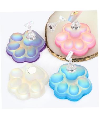 minkissy 4 Sets portable manicure Symphony nail stand suite bracket aurora cat paw nail display stand Nail supplies nail base nail rack display nails tips practice stand - Buy Online on GoSupps.com