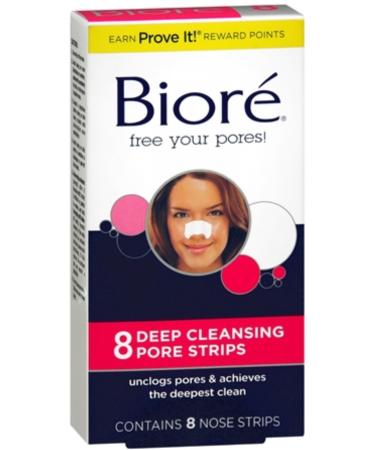 Biore Pore Nose Strips Size 8ct Biore Deep Cleaning Pore Strips