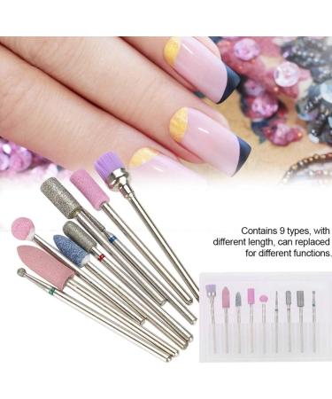 Grinding Head Manicure Tools Nail Drill Set Polishing Tools 9 Pieces Emery for Nail Salon Personal Manicure - Buy Online on GoSupps.com
