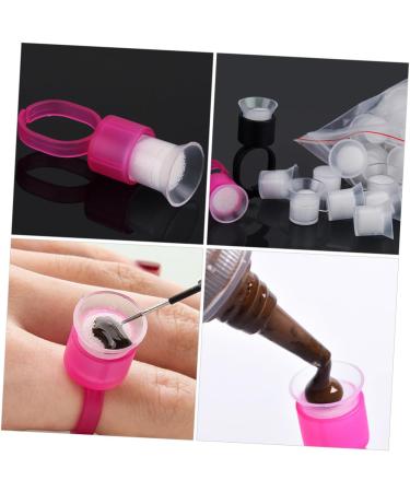 50pi ces Anneaux Plastique Pour Extensions De Cils Support Colle Pigment Pour Tatouage Et Grafting Outil Pratique Pour Artistes Et D butants - Buy Online on GoSupps.com