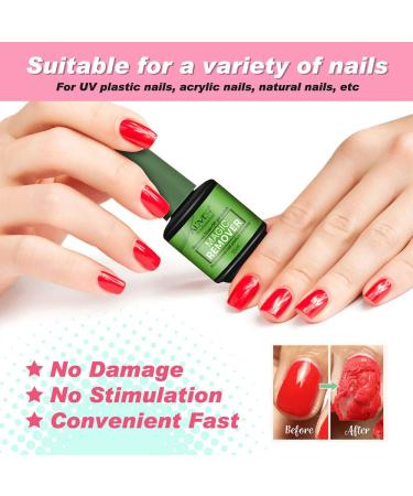 Magic Soak-Off Gel Nail Polish Remover - Professional Green-3 Formula for Natural and Gel Nails - Buy Online on GoSupps.com