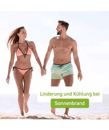 Aloefina Organic Aloe Vera Gel 200ml - 100% Natural After Sun Care | Dermatest Very Good | Eco-Friendly Glass Bottle | Natural Cosmetics for Body & Face - Buy Online on GoSupps.com