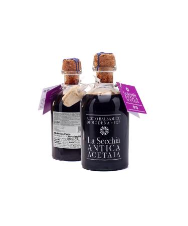 La Secchia - Balsamico vinegar from Modena IGP "Two stars" matured in 8 oak barrels medium to low density 250 ml bottle with cork dosing closure traditional balsamic vinegar G.G.A. - Buy Online on GoSupps.com