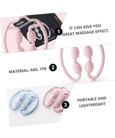 Tofficu Neck and Shoulder Massage Device - Handheld Foam Ring Wheel for Deep Tissue Relief | 1PC Linset Uh - Pink - International Shipping Available - Buy Online on GoSupps.com