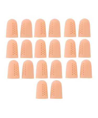 Toe protection 10 pairs of toe cap protection comfortable non-slip reusable to relieve symptoms toe cap cover sleeve for home breathable toe cap