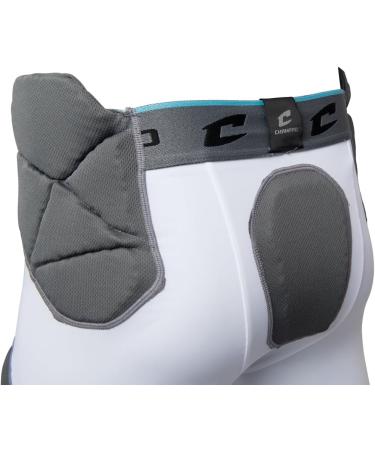 Buy Champro Man-Up 7-Pad Compression Football Girdle - White/Opulent Garden | International Shipping Available - Buy Online on GoSupps.com