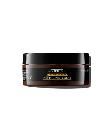 Kiehl's Grooming Solutions Texturizing Clay Matte Hair Clay for Men Medium Long-lasting Hold Shapes & Texturizes Men's Hairstyles Rinses Clean with Moroccan Lava Clay & Essential Oils - 1.75 oz