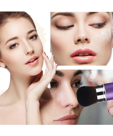 Retractable Face Brush - Telescopic Kabuki Brush for Travel - Purple - Buy Online on GoSupps.com