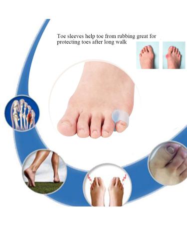 Yimanduo 10 Pcs Pinky Toe Splint & Gel Separators - Toe Straightener for Men & Women, Ideal for Walking, Running, Overlapping Toes, Bunion Corrector & Relief - Small Size - Buy Online on GoSupps.com