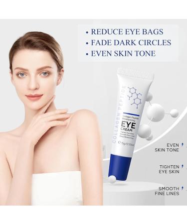 Moisturizing Collagen Peptides Eye Cream Dark Circle Eye Cream Anti Wrinkle Eye Cream With Hydrolyzed Collagen To Reduce Puffiness Crows Feet And Eye Bags Caffeine Eye Cream All Skin Types - Buy Online on GoSupps.com