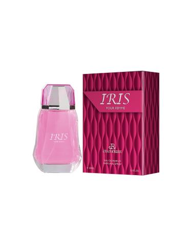 Jean Rish - Iris - Eau de Parfum Spray for Women - 3.4 fluid ounces - Apple Melon Orange Top Notes - Made in the USA
