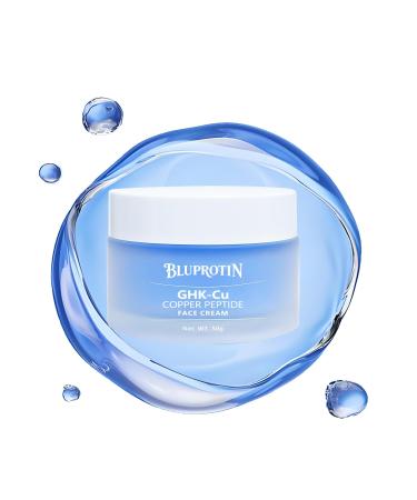 BLUPROTIN Copper Peptide Face Cream Anti-Aging and Firms Skin GHK-Cu Peptide locks in moisture and repairs skin imperfections 50g