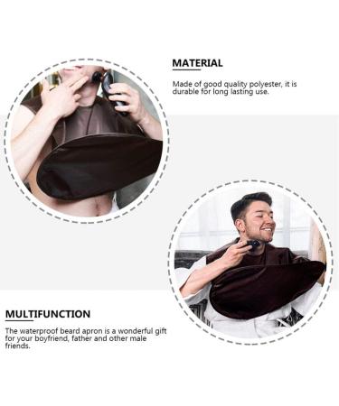 Lurrose Beard Apron Hair Catcher - Non-Stick Hair Cutting Cape for Men | Perfect Grooming Gift (Coffee) - Buy Online on GoSupps.com
