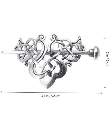 1pc Viking Hair Clips Hairpins Viking Silver Hair Stick Retro Silver Hair Sticks Hair Pin Hair Accessories Jewelry for Women - Buy Online on GoSupps.com