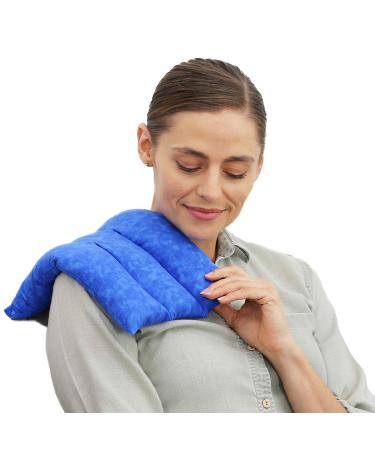 Nature Creation Back Heating Pad Microwavable - Flexible & Easy to Use Hot/Cold Pack for Back Pain Relief, Neck Pain, Body Aches and Stiffness - Perfect for Cold Weather - 1 Pack Blue Marble Lumbar Pack - Blue Marble 1.0