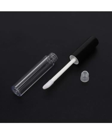10 Pack 1.5ml Transparent Lip Gloss Tubes - Refillable DIY Lip Balm Containers with Rubber Inserts - Black - Buy Online on GoSupps.com