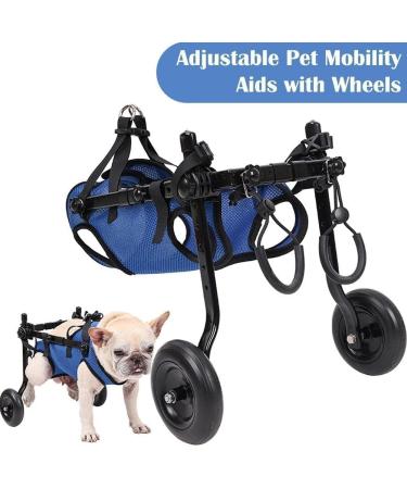 Disability Dog Wheelchair Small Pet Back Leg Wheelchair Adjustable Lightweight Dog Wheelchair Dog Mobility Aid Trolley with Wheels Rehabilitation of The Back Legs of The Dog - Buy Online on GoSupps.com