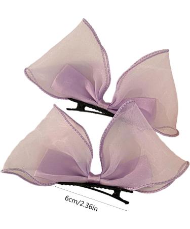 Muloo Cute Bowknot Shape Hairpins Hot Girls Glitter Bowknot Hair Clip Spring Summer Hair Clip for Woman Ponytail Hair Clip Blue - Buy Online on GoSupps.com